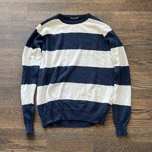 Blue and Navy Striped Sweater
